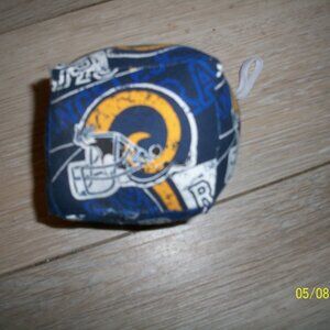 Plush 2.75" L.A. Rams Hanging Cube-Rare!!!